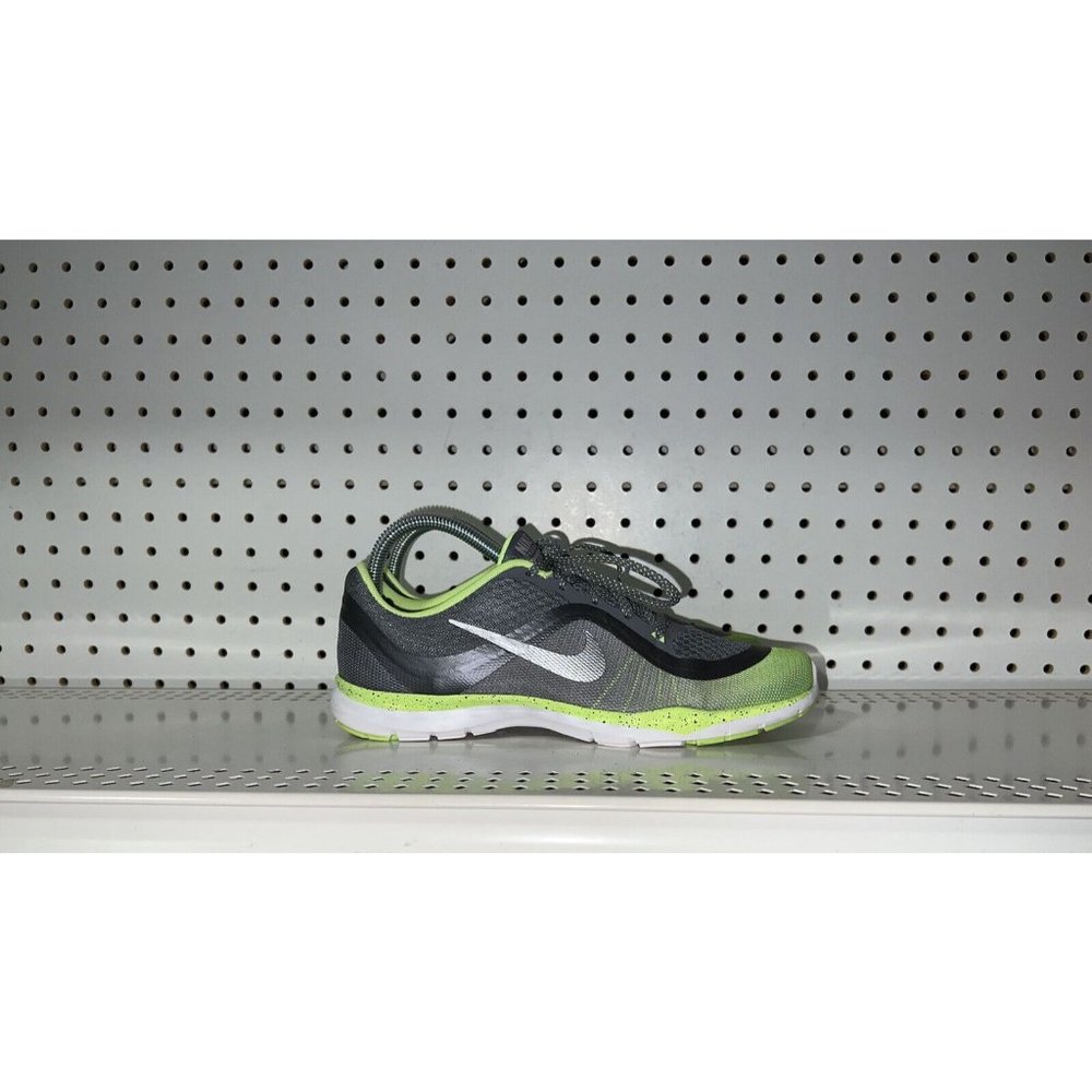 Nike Flex Trainer 6 Womens Athletic Running Training Shoes Size 8.5 Gray Volt